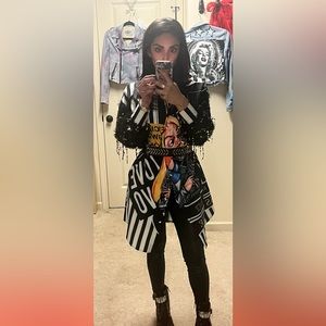 Custom vintage “Alice in Wonderland” long sleeve dress shirt!